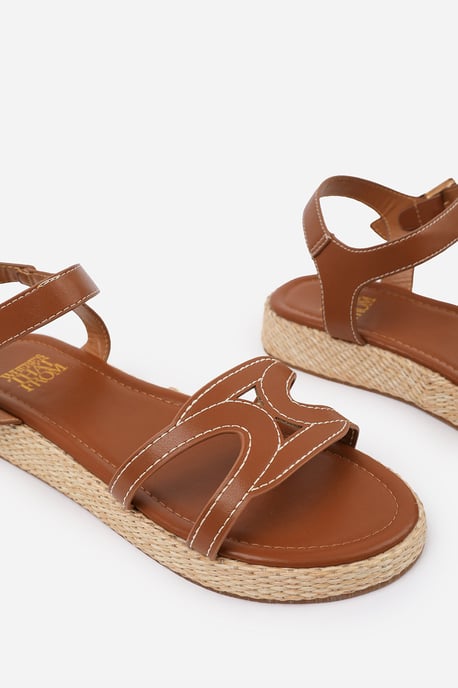 Wheres That From Womens 'Julia' Flatform Sandal With Stylish Cut Strap Detail - Image 4