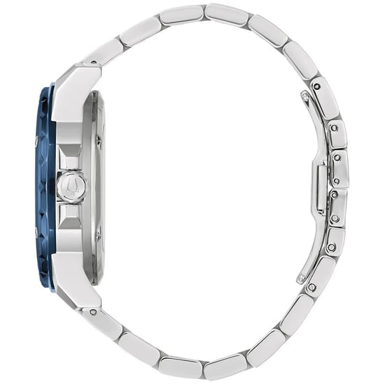 Bulova Marine Star Heren Zilveren Horloge 98A302 - Image 2