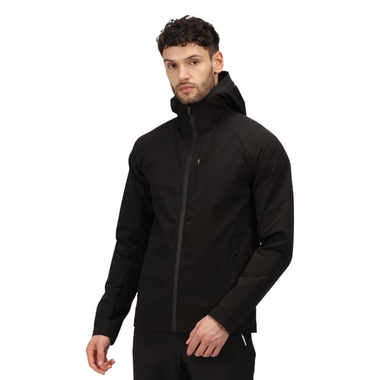 Regatta Mens Westville II Water Repellent Soft Shell Jacket (Black)
