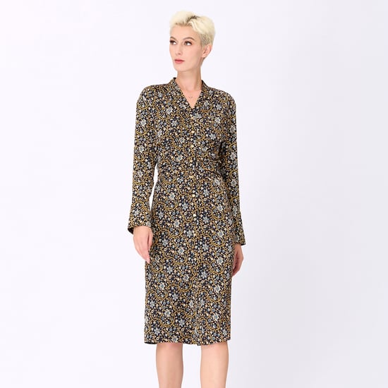 Art-Deco print shirt-jurk - Image 3