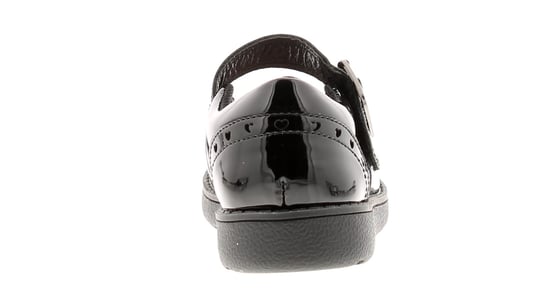 Princess Stardust Girls Shoes School Infants Starry Touch Fastening black