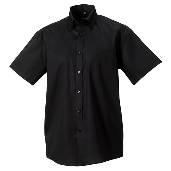 Russell Collectie Heren Korte Mouw Ultiem Niet-Ijzershirt (Zwart) - Image 1
