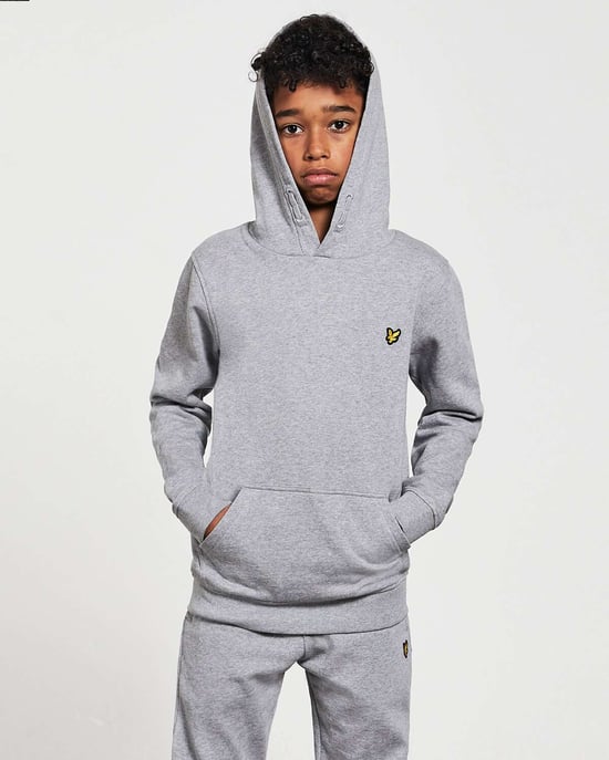 Lyle & Scott kinderhoodie in grijs - Image 3