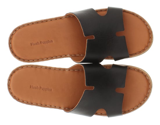 Hush Puppies Dames Sandalen Lage Hakken Eloise Leer Slip On zwart - Image 6