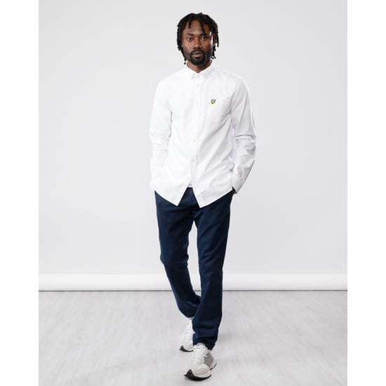 Lyle & Scott Regelmatig fit lichtgewicht Oxford -shirt in Wit - Image 4