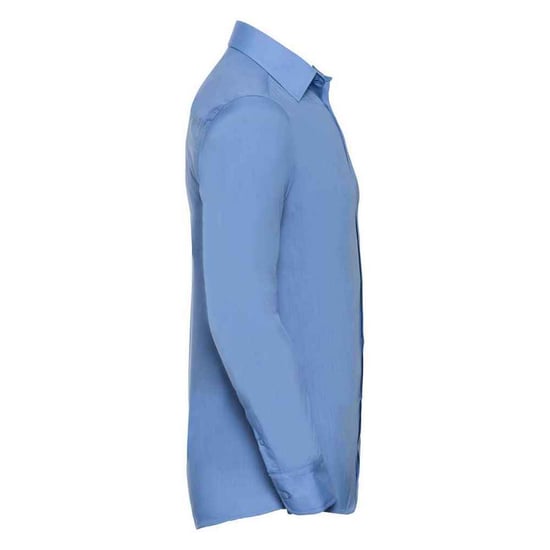 Russell Collection Heren Polycotton Easy-Care Formeel Overhemd met Lange Mouwen (Bedrijfsblauw) - Image 3