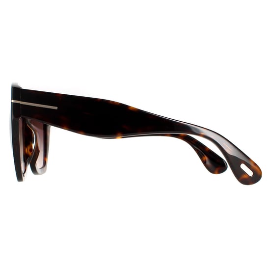 Tom Ford Cat Eye Womens Dark Havana Gradient Roviex Brown FT0939 Phoebe Sunglasses
