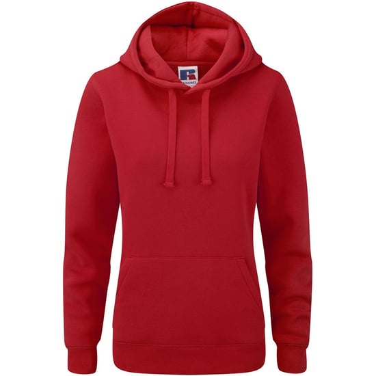 Russell Dames Premium Authentieke Hoodie (3-Lagen Stof) (Klassiek rood) - Image 1