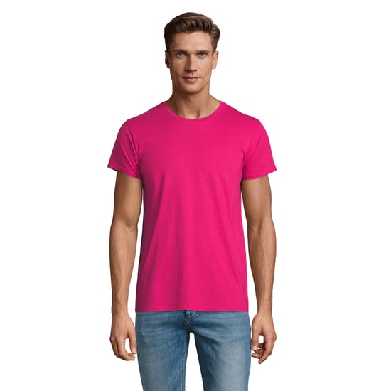 SOLS Heren Pioneer Biologisch Katoenen T-Shirt (Fuchsia) - Image 1