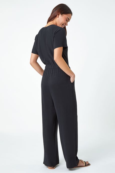 Petite Linen Blend Jumpsuit