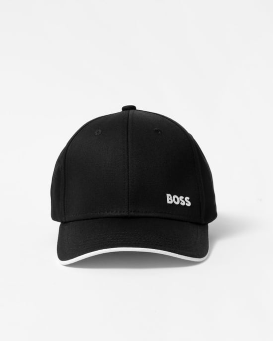 BOSS Green Bold herenpet met logoprint in keperkatoen - Image 2