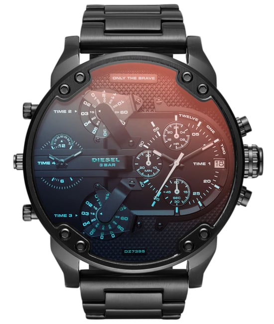 Diesel Mr. Daddy 2.0 Heren Zwarte Horloge DZ7395 - Image 1