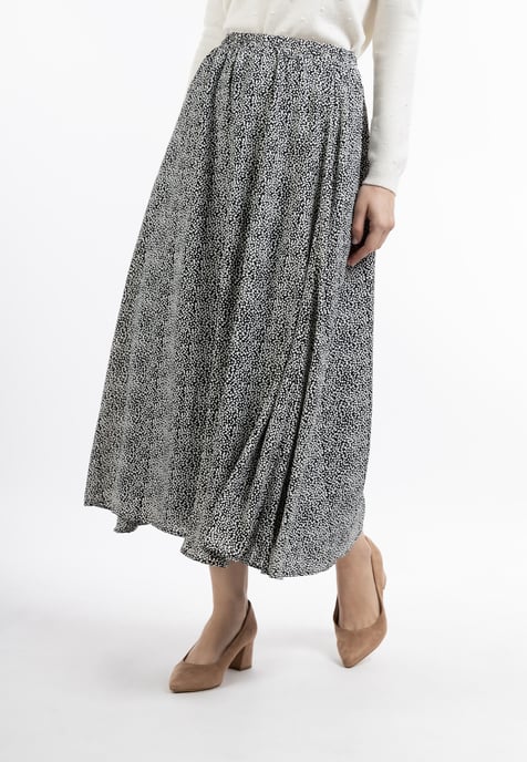 Dreimaster Maxi rok Dames zwart wit - Image 2