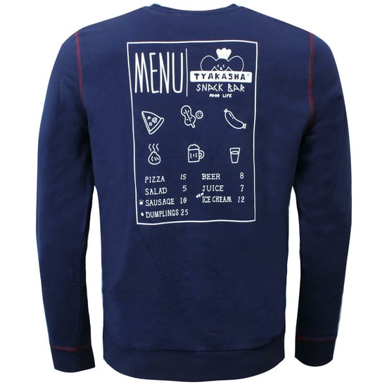 Puma x Tyakasha Mens Crew Sweatshirt Graphic Print Jumper Navy 578422 06