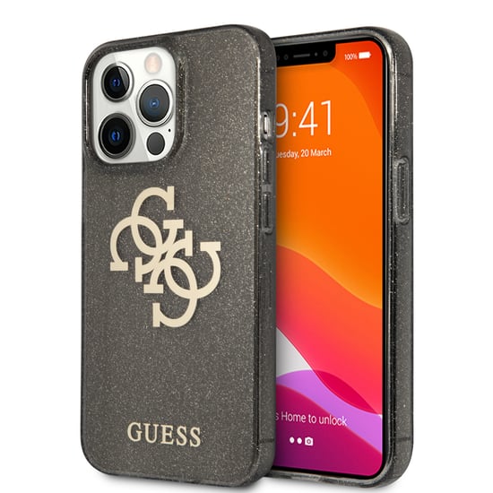 Guess TPU Full Glitter Logo Phone Case
