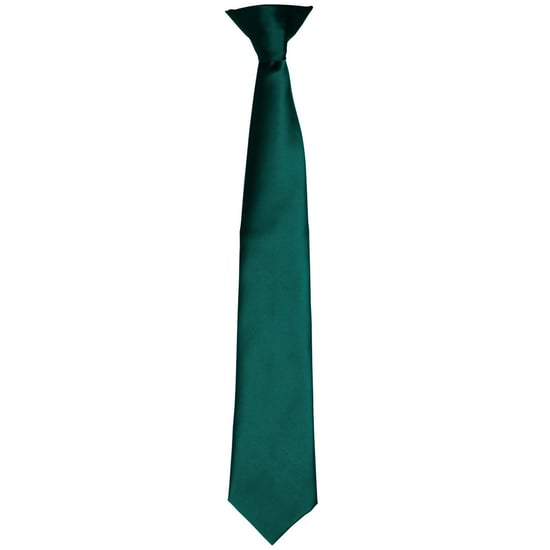 Premier Kleuren Heren Satin Clip Tie (Fles) - Image 1