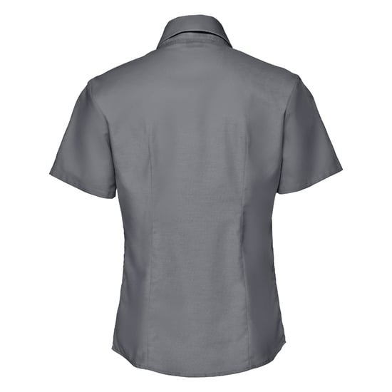 Russell Collection Dames/Dames Oxford Overhemd Met Korte Mouwen (Oxford Blauw) - Image 3