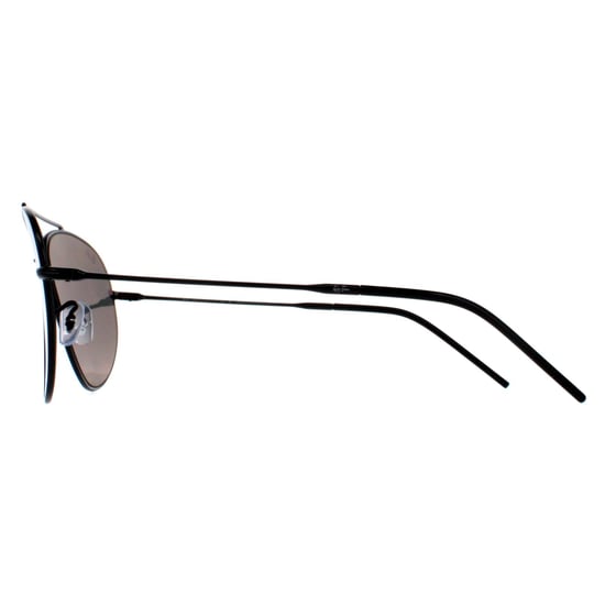 Ray-Ban Aviator Unisex Black Silver Mirror RB0101S Aviator Reverse