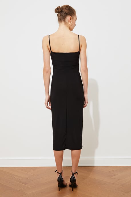 Trendyol Vrouw/Meisje  Col nek Bodycon Midi Jurk - Image 4