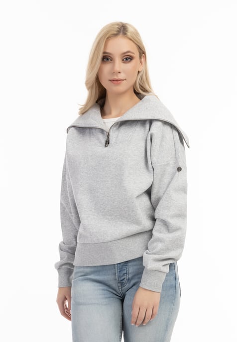 Dreimaster Dames licht grijs melange - Image 3