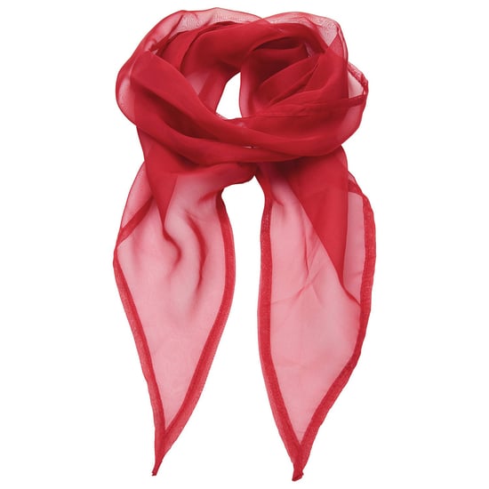 Premier Unisex Adult Colours Chiffon Scarf (Red)