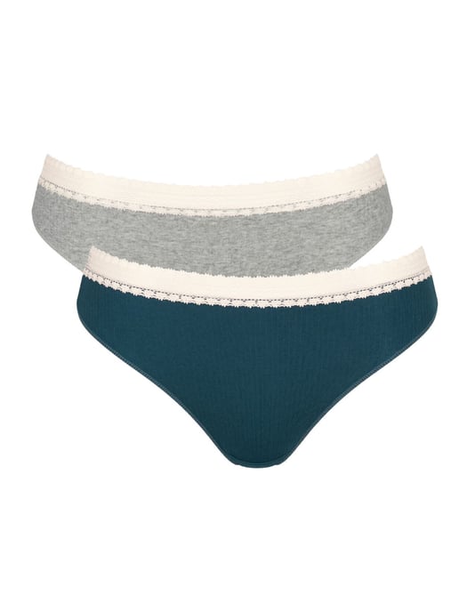 GO Ribbed Tai Briefs 2 Pack