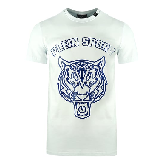 Plein Sport Large Stencil Tiger Logo White T-Shirt - Image 1
