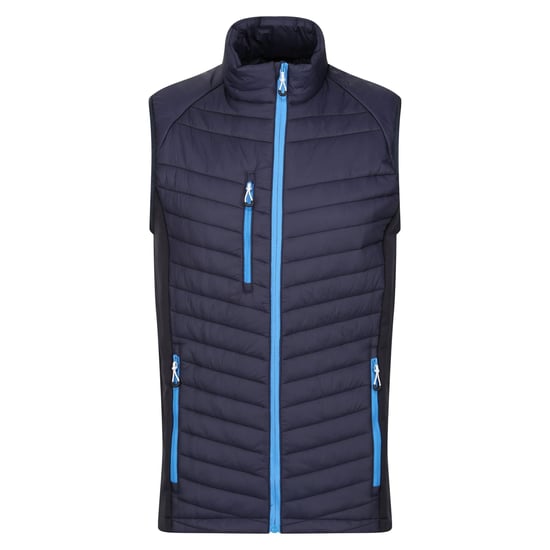 Regatta Mens Navigate Quilted Hybrid Gilet (Navy/French Blue)