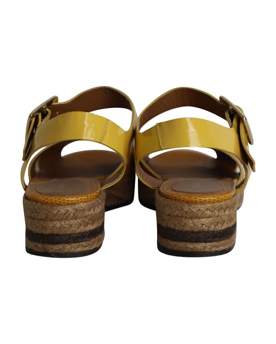 Fendi Cross Enkelband Sandalen in Multicolor Leren Lak - Image 4