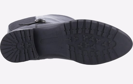 Hush Puppies Vanessa Leren Dames Zwart High Heeled Kniehoge Laarzen - Image 4