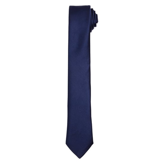 Premier Unisex Slanke Stropdas Volwassenen (Marine) - Image 1