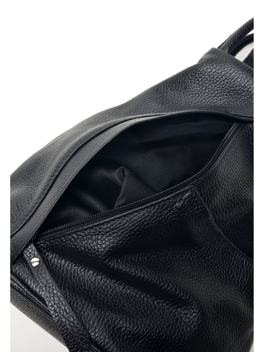 Carla Ferreri SS22 CF 1625 Zwart Rundleer Tas - Image 4