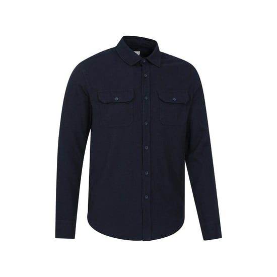 Mountain Warehouse Heren Overhemd met lange mouwen in molton (Marine) - Image 3