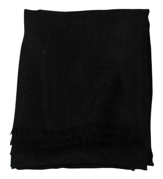 Dolce & Gabbana Scarf Gray Cashmere Men's Winter Neck Wrap Shawl