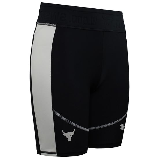 Under Armour Project Rock HeatGear Black/Beige Womens Bike Shorts 1366005 001