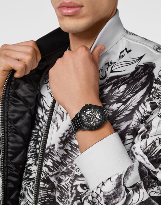 Philipp Plein $keleton $pectre Heren Horloge Zwart PWRAA0423 - Image 3