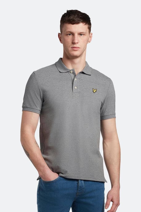 Lyle & Scott Plain Polo Shirt in Grey