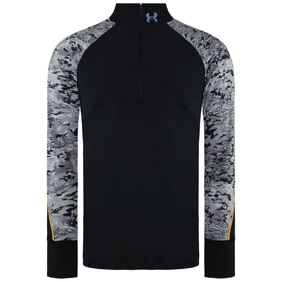 Under Armour Zip Up Black /Grey Mens Qualifier Run 2.0 II Sweaters 1365664 002