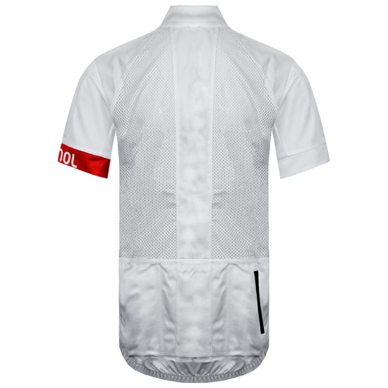 Rossignol Short Sleeve Zip Up White/Red Womens Classic T-Shirt RLEWY13 389