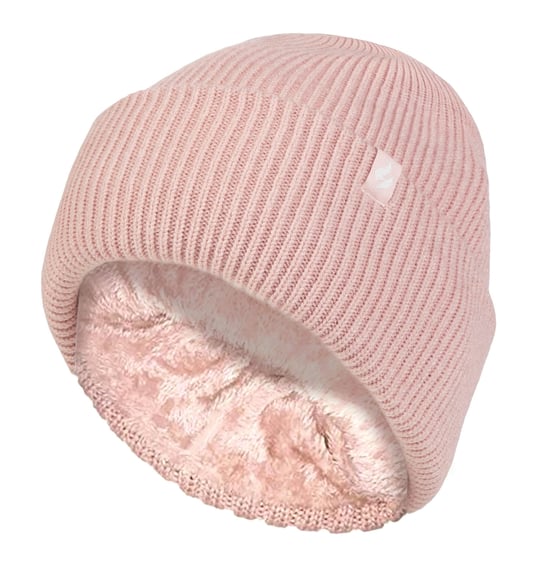 Heat Holders - Gevoerde geribbelde omzethoed voor dames - Schemerig Roze - Image 1