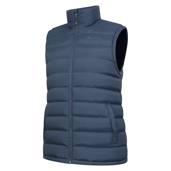 Mountain Warehouse Gewatteerd gilet met imitatiebont voor heren (Marine) - Image 4