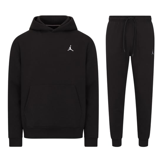 Jordan Brooklyn Fleece Heren Pull Over Hooded Tracksuit in Zwart - Image 1