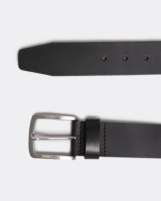 BOSS Orange Jor-V Italiaanse Leren Riem met Logo-gegraveerde Gesp - Image 2