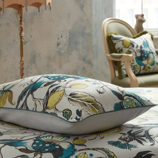 EW by Edinburgh Weavers Morton Floral Premium Cotton Sateen Duvet Cover Set