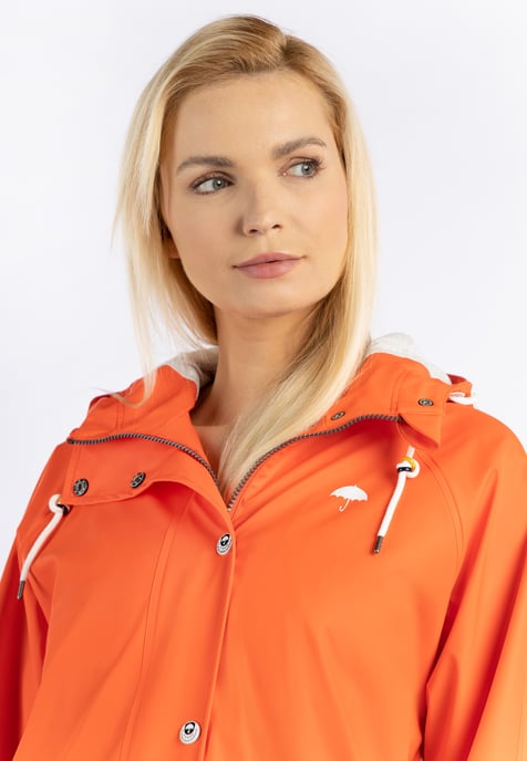 Schmuddelwedda Oversized mackintosh bridgeport Dames ORANJE ROOD-280 - Image 5