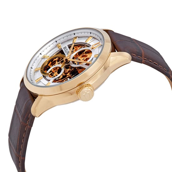 Bulova Automatisch / Wilton Heren Bruine Horloge 97A138 - Image 3