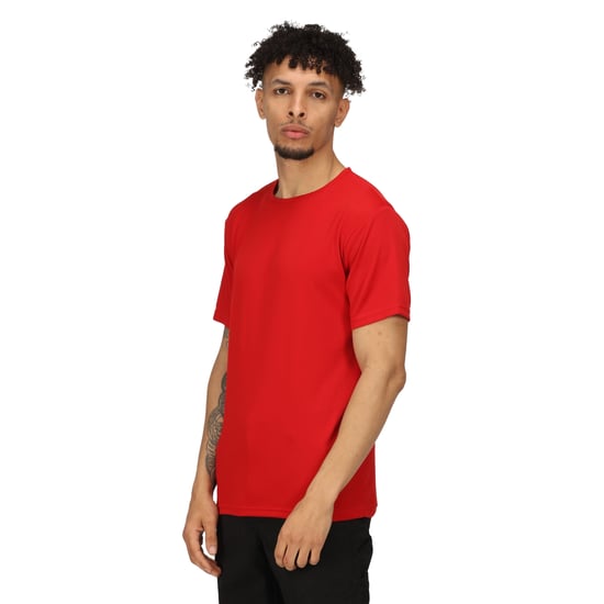 Regatta Mens Pro Reflective Moisture Wicking T-Shirt (Classic Red)