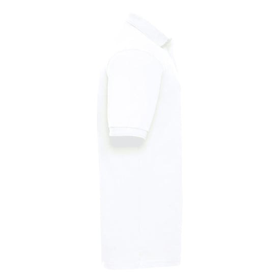 Russell Heren Ripple Collar & Manchet Poloshirt met korte mouwen (Wit) - Image 2