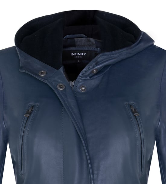 Medium length women's parka jacket with hood - Oakengates