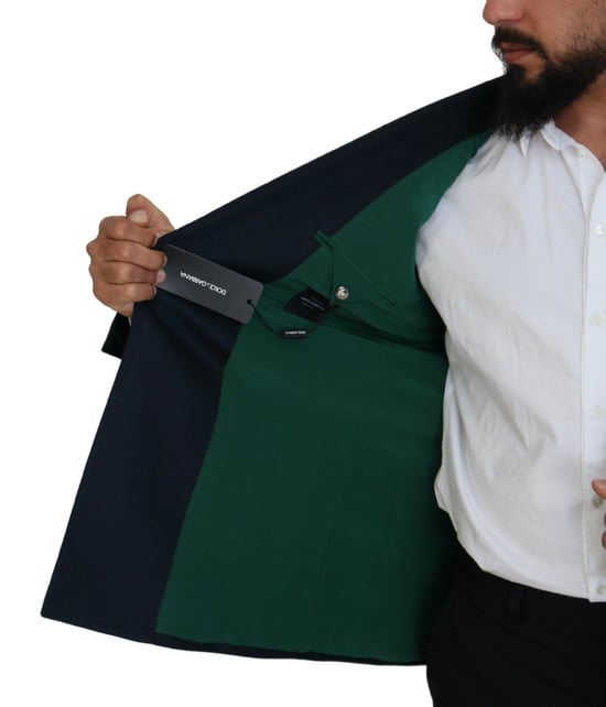 Dolce & Gabbana Heren Blauwe Dubbelzijdige Formele Jas Blazer - Image 6